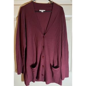 Pendleton Women’s Sweater Size XL Burgundy Color, Lightweight, Button Cardigan
